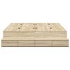 vidaXL Estrado de cama com arrumação com gaveta Carvalho Sonoma 140 cm