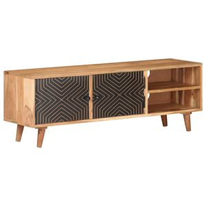 vidaXL M&oacute;vel de TV 115x30x39 cm madeira de ac&aacute;cia maci&ccedil;a