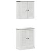 vidaXL Conjunto de M&oacute;veis para Banheiro 2 unid. Branco e Branco Antigo