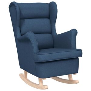 vidaXL Cadeira de baloi&ccedil;o 74x90x102 cm tecido azul