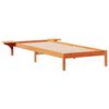 vidaXL Cama com Mesas Laterais Marrom Cera 80 x 210 cm