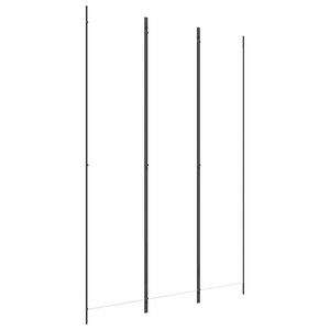 vidaXL Biombo com 3 pain&eacute;is 150x220 cm tecido branco