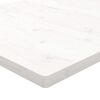 vidaXL Tampo de mesa retangular 110x60x2,5 cm pinho maci&ccedil;o branco