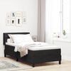 vidaXL Cama Box com colch&atilde;o com cabeceira Preto 190 x 90 cm Poli&eacute;ster