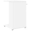 vidaXL Mesa Lateral com roda Branco 40 x 35 x 60 cm Madeira processada