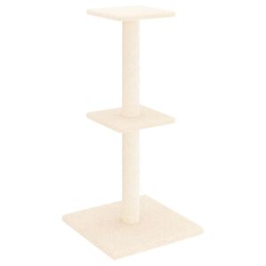 vidaXL &Aacute;rvore para gatos c/ postes arranhadores sisal 73 cm cor creme