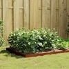 vidaXL Canteiro elevado de jardim 100x100x18,5 cm a&ccedil;o corten