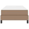 vidaXL Estrutura da Cama com colch&atilde;o Cappuccino 90 x 200 cm tecido