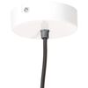 vidaXL Candeeiro suspenso industrial redondo 25 W 19 cm E27 branco