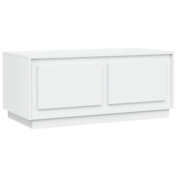 vidaXL Mesa de centro 102x50x44 cm derivados de madeira branco
