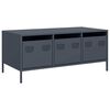 vidaXL Mesa de centro 101,5x50x43,5 cm a&ccedil;o laminado a frio antracite