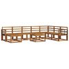 vidaXL Conjunto de Sof&aacute;s para Exterior 9 pcs Natural