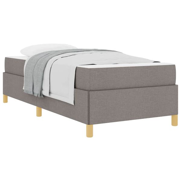vidaXL Estrutura da Cama Cinzento-acastanhado 80 x 200 cm tecido