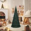 vidaXL &Aacute;rvore Natal pop-up artificial pr&eacute;-iluminada 210 cm verde