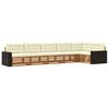 vidaXL Conjunto de Sof&aacute;s para Exterior 6 pcs Natural e Creme