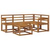 vidaXL Conjunto de Sof&aacute;s para Exterior 5 pcs Natural