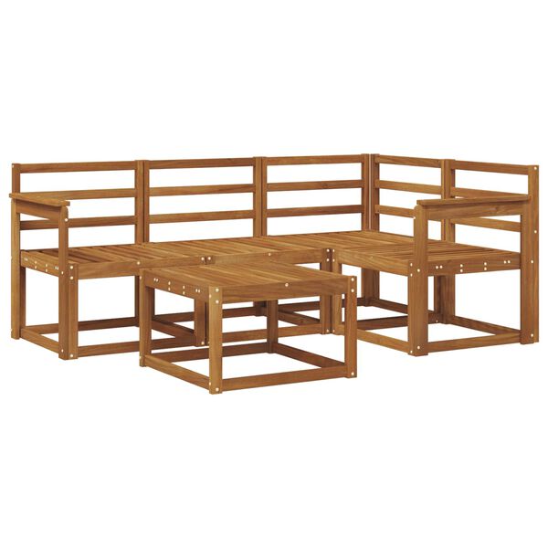 vidaXL Conjunto de Sof&aacute;s para Exterior 5 pcs Natural