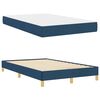 vidaXL Cama Box com colch&atilde;o Azul 120 x 190 cm tecido