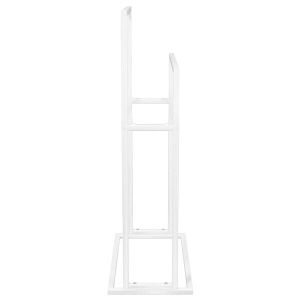 vidaXL Toalheiro de pé 48x24x78,5 cm ferro branco