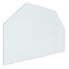 vidaXL Placa de Vidro para Lareira Transparente 80 x 50 cm Vidro