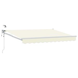 vidaXL Toldo Retr&aacute;til El&eacute;trico Creme 2,5 x 2 m
