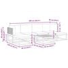vidaXL Conjunto de sofás de jardim vidaXL de 7 peças com almofadas de madeira de acácia e vime