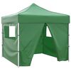 vidaXL Tenda dobr&aacute;vel 3 x 3 m verde com 4 paredes