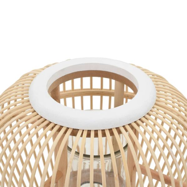 vidaXL Suporte para vela independente bambu natural