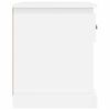 vidaXL Mesas cabeceira 2pcs 39x39x47,5 cm derivados de madeira branco