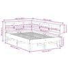 vidaXL Cama com estante sem colch&atilde;o 120x200 cm pinho maci&ccedil;o