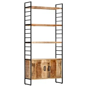 vidaXL Estante c/ 4 prateleiras 80x30x180 cm madeira mangueira &aacute;spera
