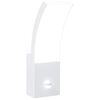 vidaXL Candeeiro parede LED exterior c/ sensor alum&iacute;nio fundido branco