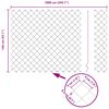 vidaXL Poste de Cerca Prateado 10 x 1,4 m (malha 40 x 40 mm) A&ccedil;o