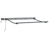 vidaXL Estrutura de Toldo Manual com LEDs Antracite 2,5 x 2 m Alum&iacute;nio
