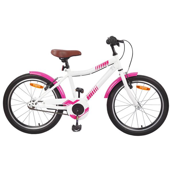 vidaXL Bicicleta Infantil 18 Polegadas para 5-7 anos Rosa