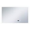 vidaXL Espelho de parede LED c/ sensor t&aacute;til e horas p/ WC 100x60 cm