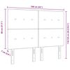 vidaXL Cabeceira Cinza Escuro 160 cm Veludo