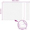 vidaXL Cerca Hexagonal Prateado 0,6 x 50 m A&ccedil;o galvanizado