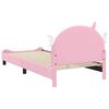 vidaXL Estrutura de Cama Infantil com Cabeceira Rosa 80 x 200 cm PU