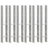 vidaXL &Acirc;ncoras de veda&ccedil;&atilde;o 6 pcs 8x6x60 cm a&ccedil;o galvanizado prateado