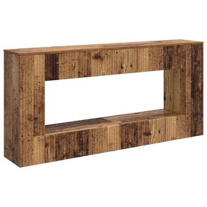 vidaXL Aparador Madeira antiga 155 x 29 x 74 cm Madeira engenheirada