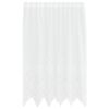 vidaXL Cortina de Renda Branco 140 x 150 cm Poli&eacute;ster