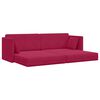 vidaXL Sof&aacute;-cama de ch&atilde;o 200cm Vinho Vermelho Veludo