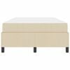 vidaXL Cama Box Creme 120 x 190 cm tecido