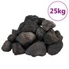 vidaXL Pedras vulc&acirc;nicas 25 kg 5-8 cm preto