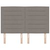 vidaXL Cabeceira Cinzento-acastanhado 144 cm Couro Sint&eacute;tico