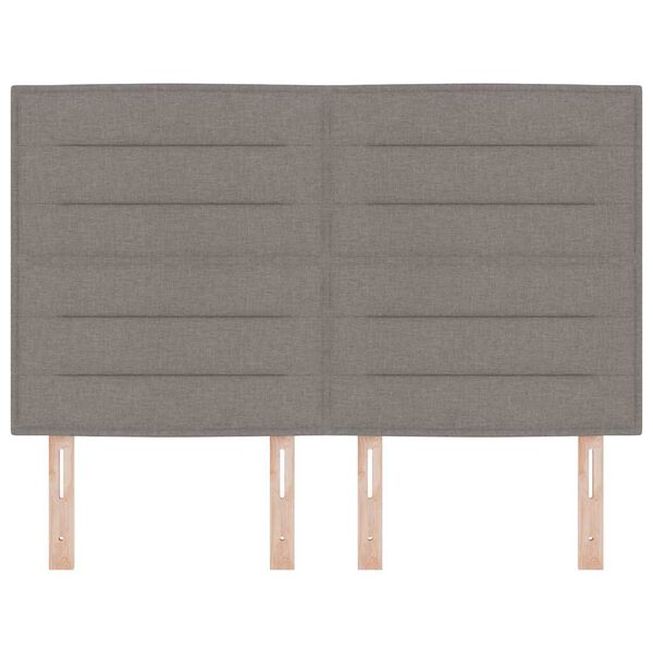 vidaXL Cabeceira Cinzento-acastanhado 144 cm Couro Sint&eacute;tico