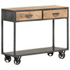 vidaXL Mesa consola 90x35x74 cm madeira recuperada maci&ccedil;a