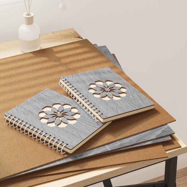 vidaXL Painéis de Decoração 12 pcs Sonoma cinzento 40 x 60 x 0.3 cm