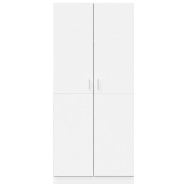 vidaXL Roupeiro 80x52x180 cm derivados de madeira branco